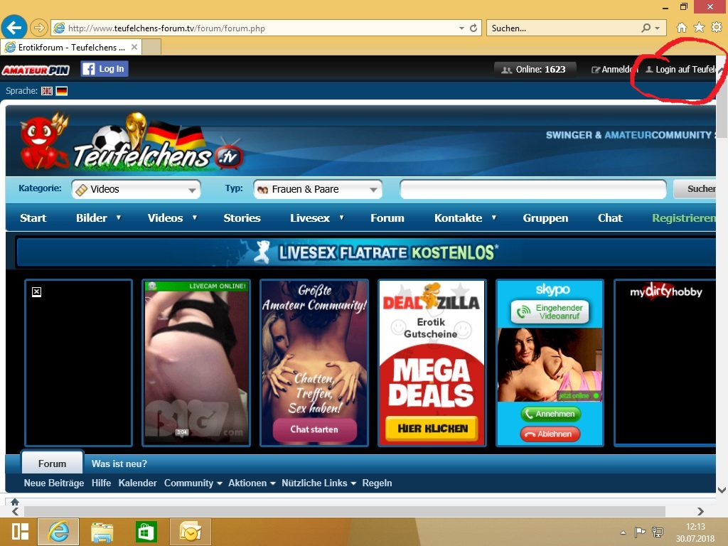 Teufelchen Forum und der Internet Explorer 11 - Erotikforum - Teufelchens  Sexforum